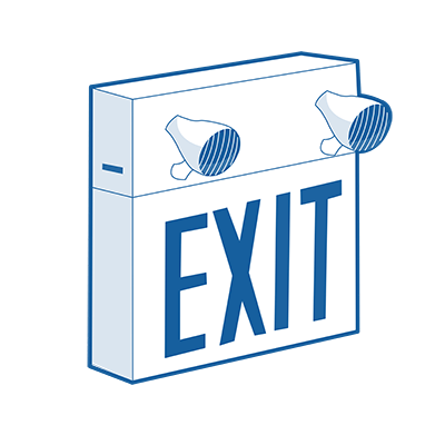 Exit Signs with/without Lights icon